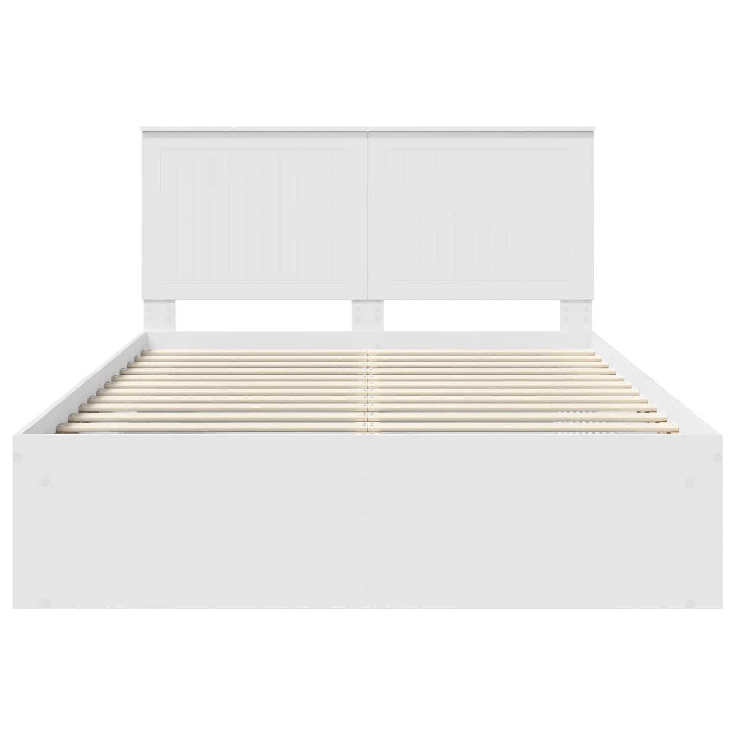 Struttura del letto Bianco 140 x 190 cm Pino massello | homemem39