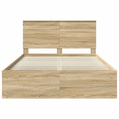 Struttura del letto Sonoma 140 x 190 cm Pino massello | homemem39