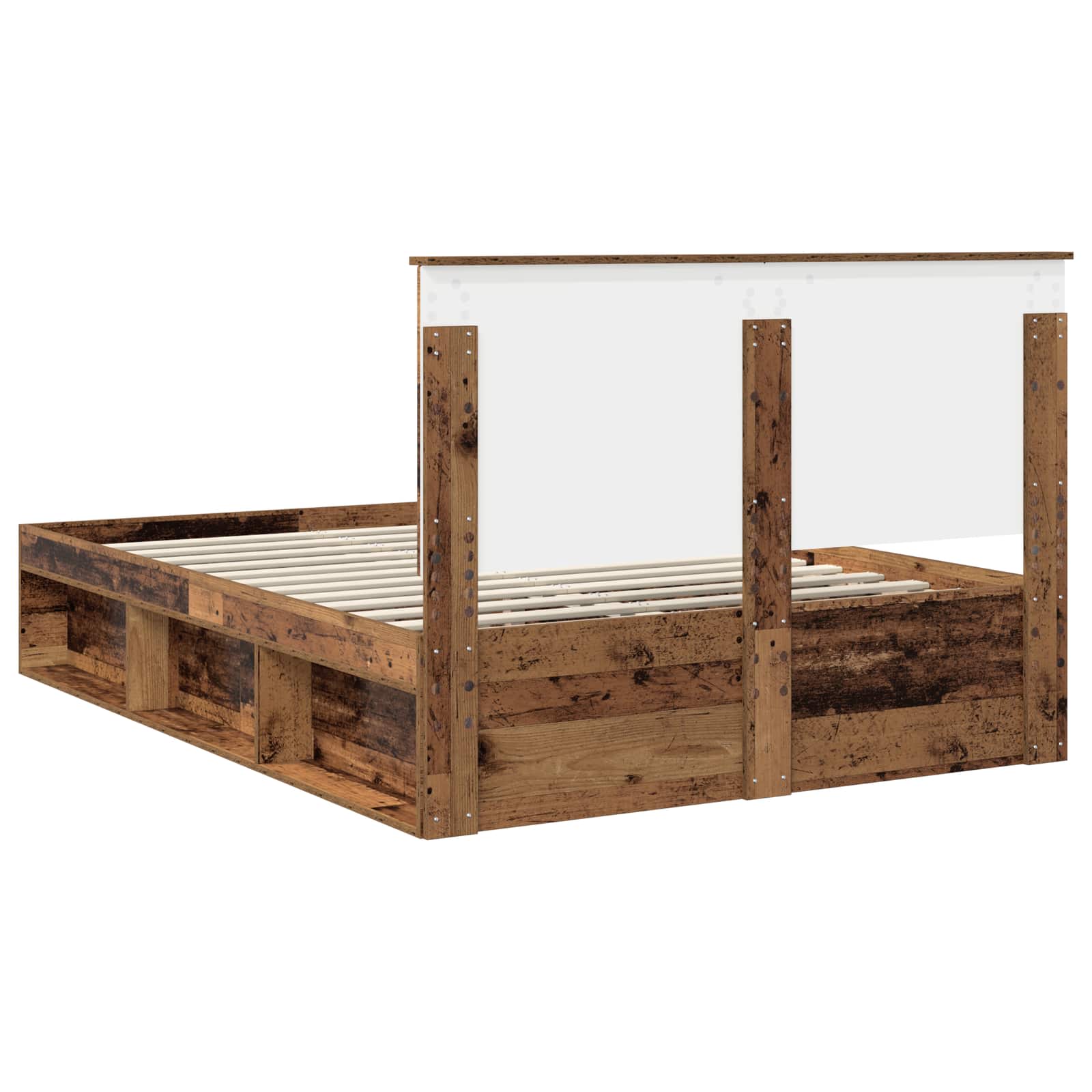 Struttura del letto Legno vecchio 140 x 190 cm Pino massello | homemem39