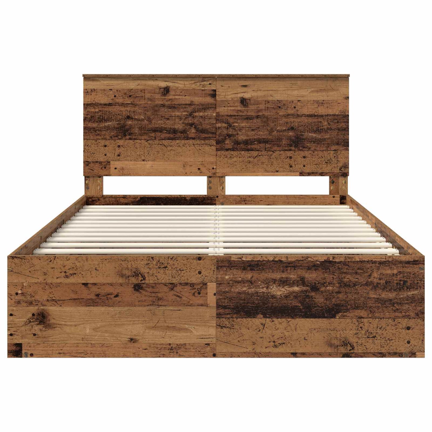 Struttura del letto Legno vecchio 140 x 190 cm Pino massello | homemem39