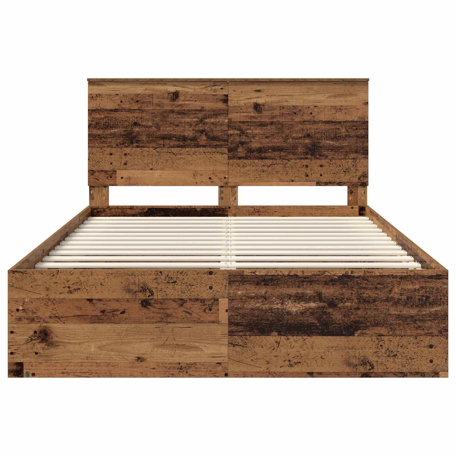 Struttura del letto Legno vecchio 140 x 190 cm Pino massello | homemem39