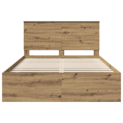 Struttura del letto Rovere Artigianale 135 x 190 cm | homemem39