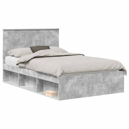 Struttura del letto Calcestruzzo 120 x 200 cm Pino massello | homemem39