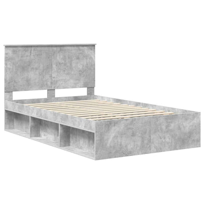 Struttura del letto Calcestruzzo 120 x 200 cm Pino massello | homemem39