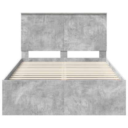 Struttura del letto Calcestruzzo 120 x 200 cm Pino massello | homemem39