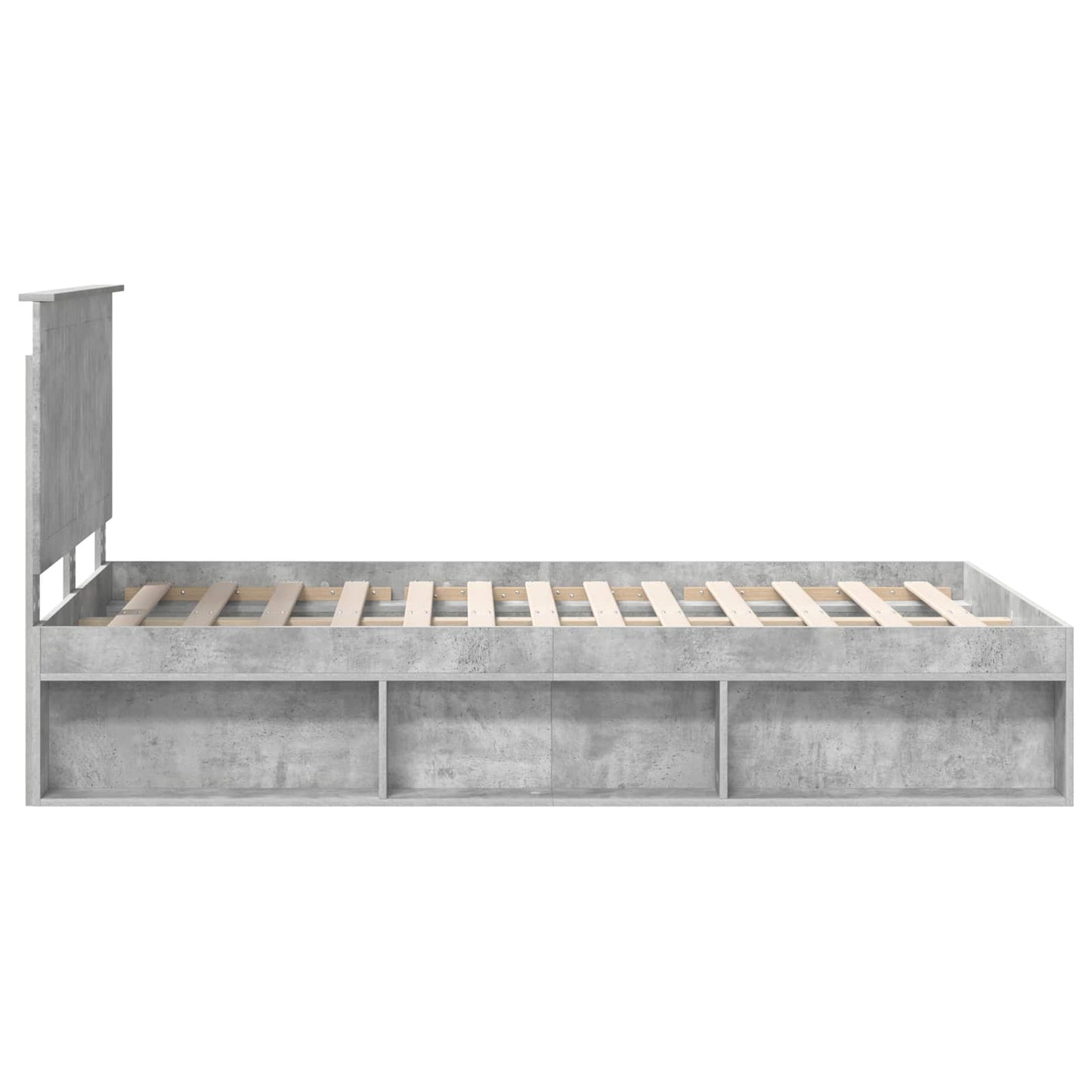 Struttura del letto Calcestruzzo 120 x 200 cm Pino massello | homemem39