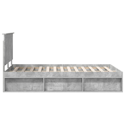 Struttura del letto Calcestruzzo 120 x 200 cm Pino massello | homemem39
