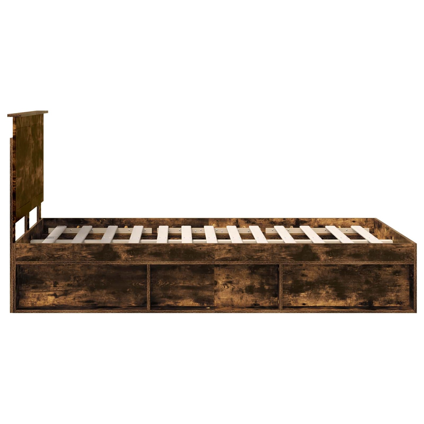 Struttura del letto Rovere fumé 120 x 200 cm Pino massello | homemem39