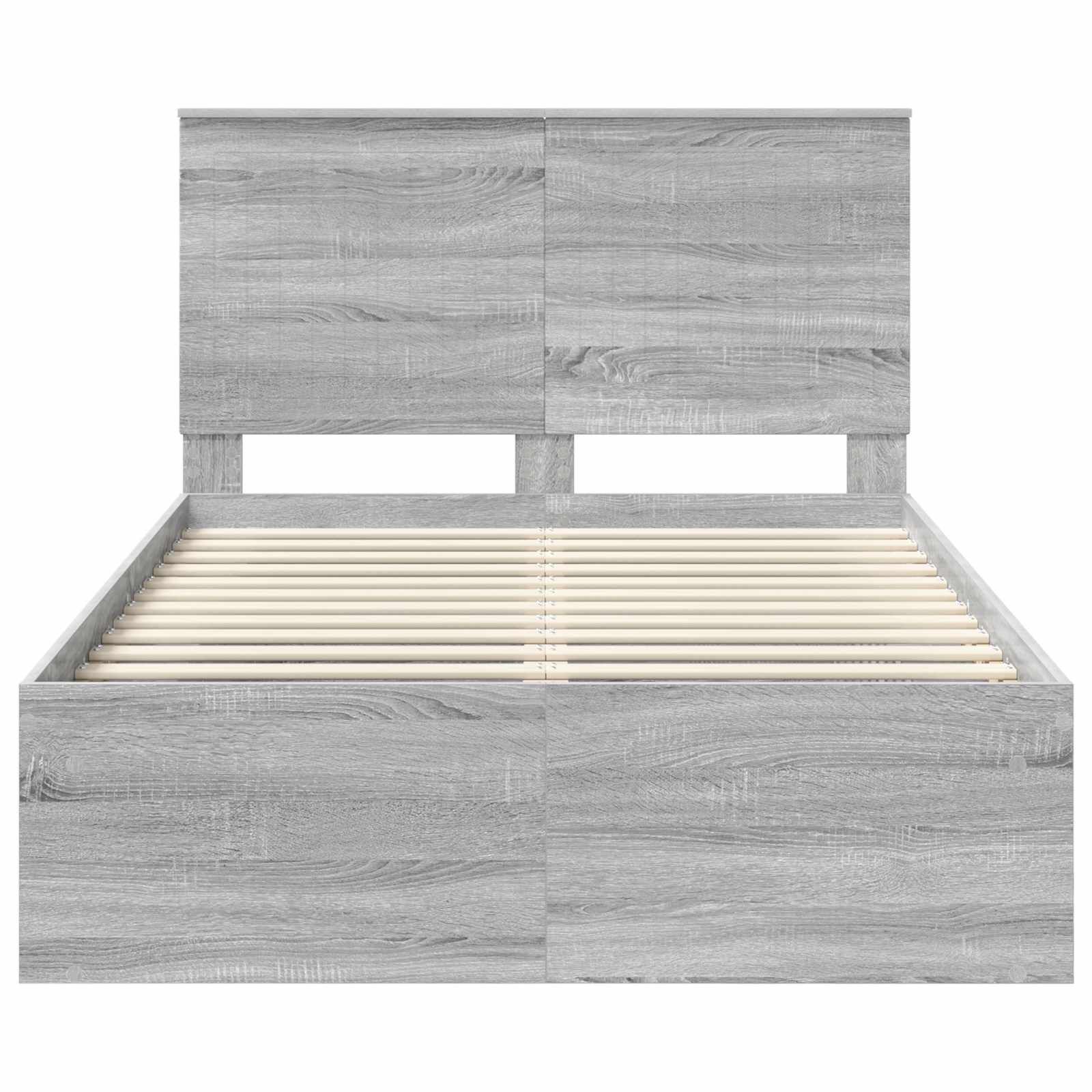 Struttura del letto Grigio Sonoma 120 x 200 cm Pino massello | homemem39