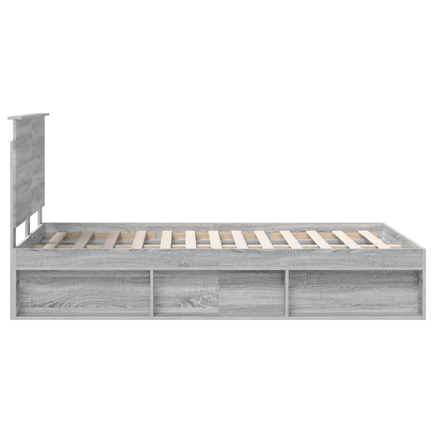 Struttura del letto Grigio Sonoma 120 x 200 cm Pino massello | homemem39