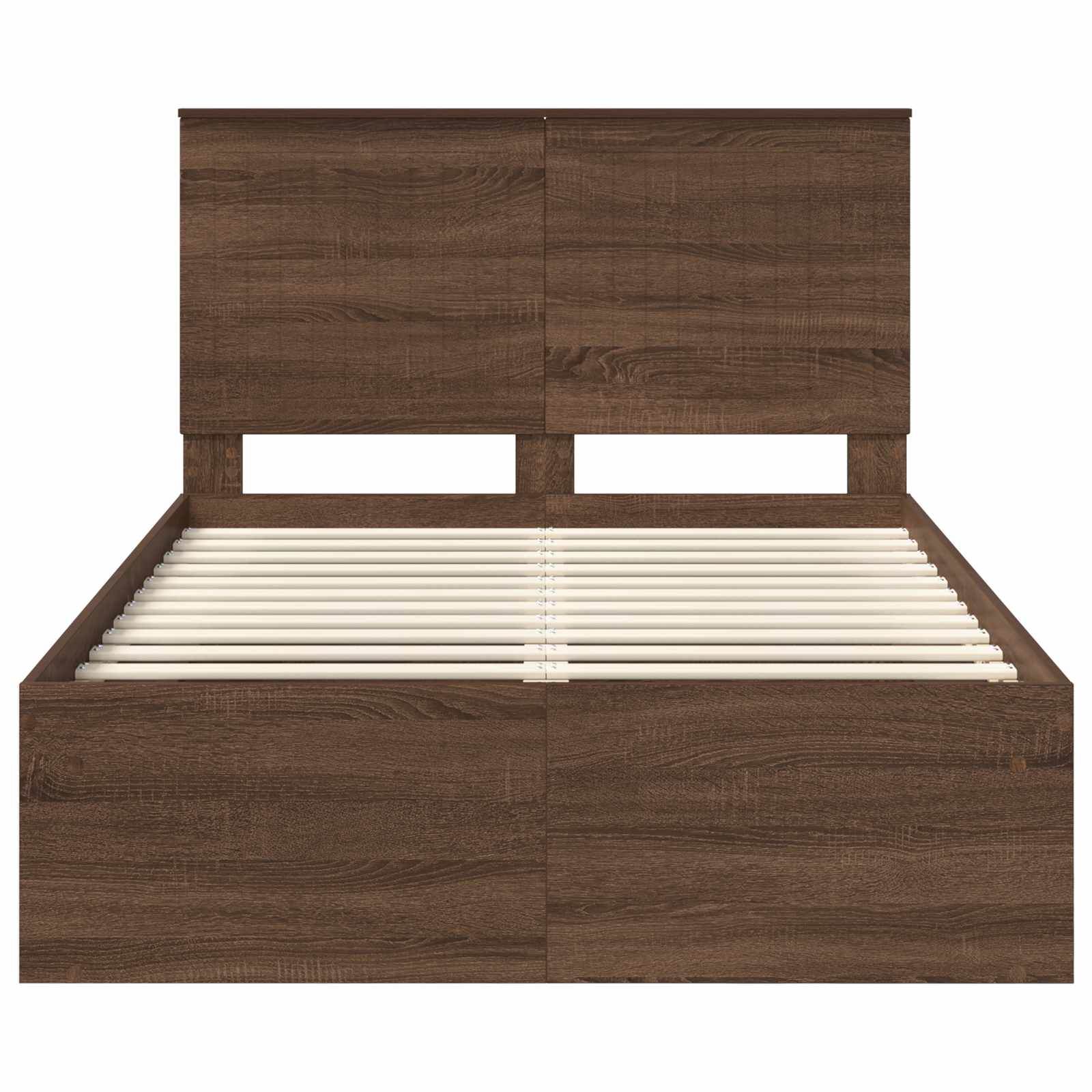 Struttura del letto Rovere Marrone 120 x 200 cm Pino massello | homemem39