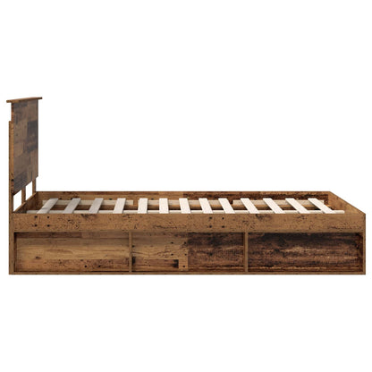 Struttura del letto Legno vecchio 120 x 200 cm Pino massello | homemem39
