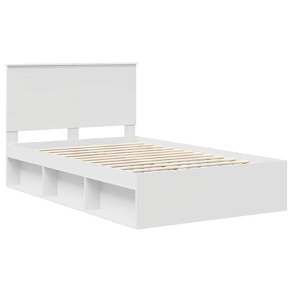Struttura del letto Bianco 120 x 190 cm Pino massello | homemem39