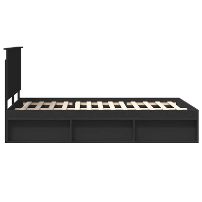 Struttura del letto Nero 120 x 190 cm Pino massello | homemem39