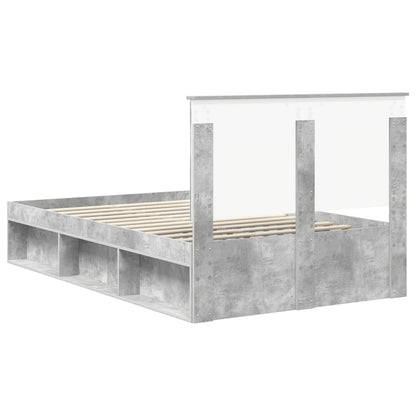 Struttura del letto Calcestruzzo 120 x 190 cm Pino massello | homemem39