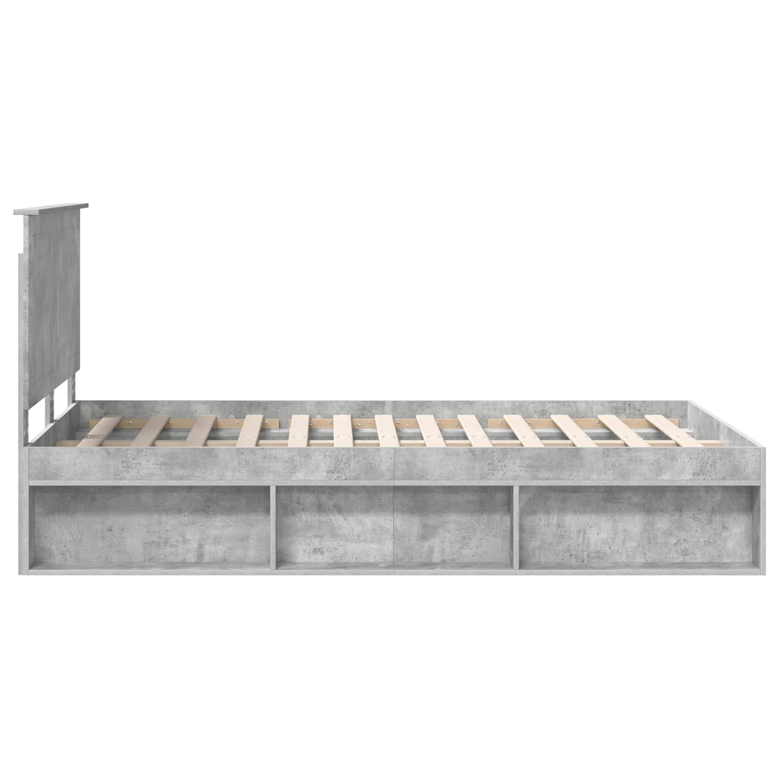 Struttura del letto Calcestruzzo 120 x 190 cm Pino massello | homemem39
