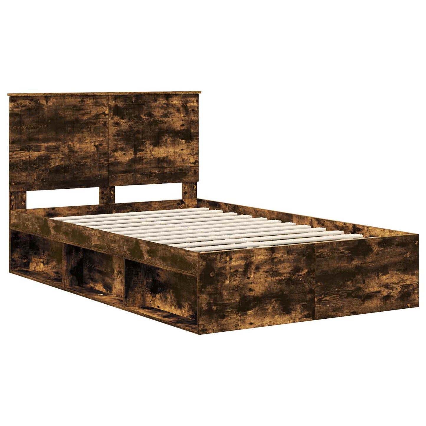 Struttura del letto Rovere fumé 120 x 190 cm Pino massello | homemem39