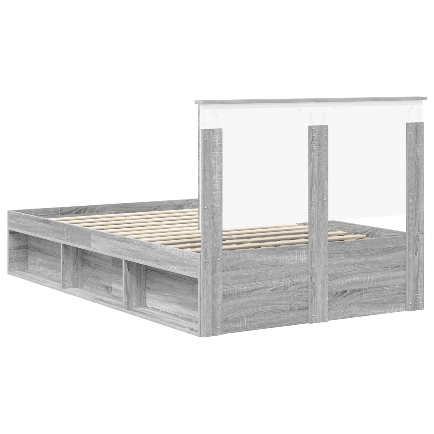 Struttura del letto Grigio Sonoma 120 x 190 cm Pino massello | homemem39
