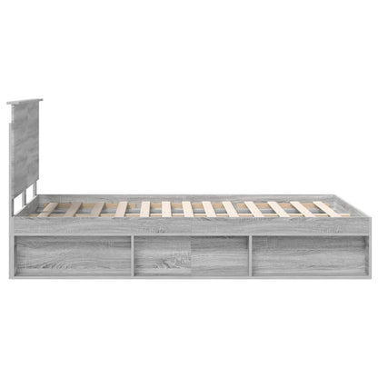 Struttura del letto Grigio Sonoma 120 x 190 cm Pino massello | homemem39