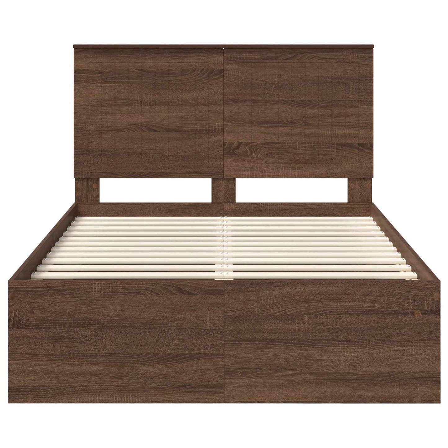 Struttura del letto Rovere Marrone 120 x 190 cm Pino massello | homemem39