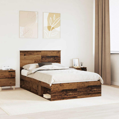 Struttura del letto Legno vecchio 120 x 190 cm Pino massello | homemem39