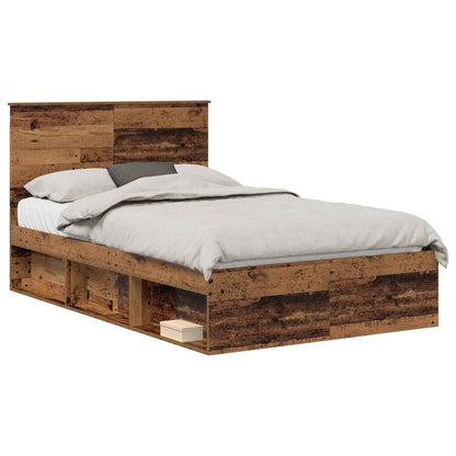 Struttura del letto Legno vecchio 120 x 190 cm Pino massello | homemem39