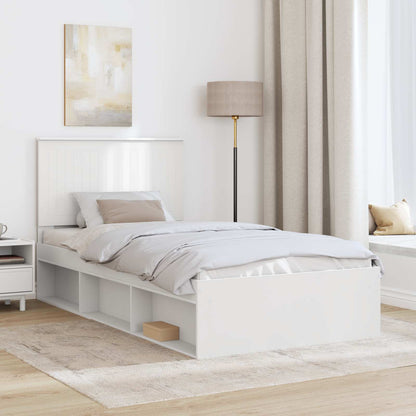 Struttura del letto Bianco 100 x 200 cm Pino massello | homemem39