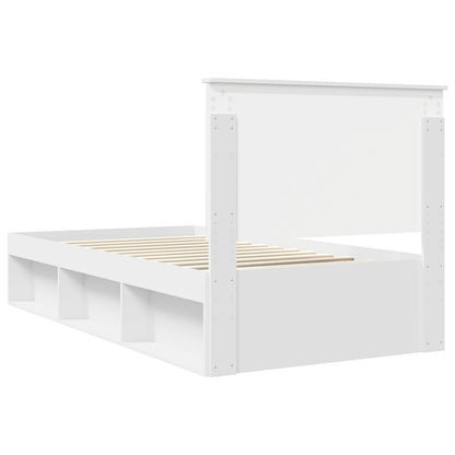Struttura del letto Bianco 100 x 200 cm Pino massello | homemem39