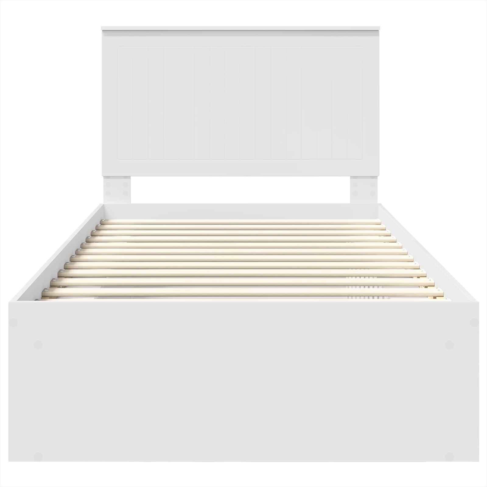 Struttura del letto Bianco 100 x 200 cm Pino massello | homemem39