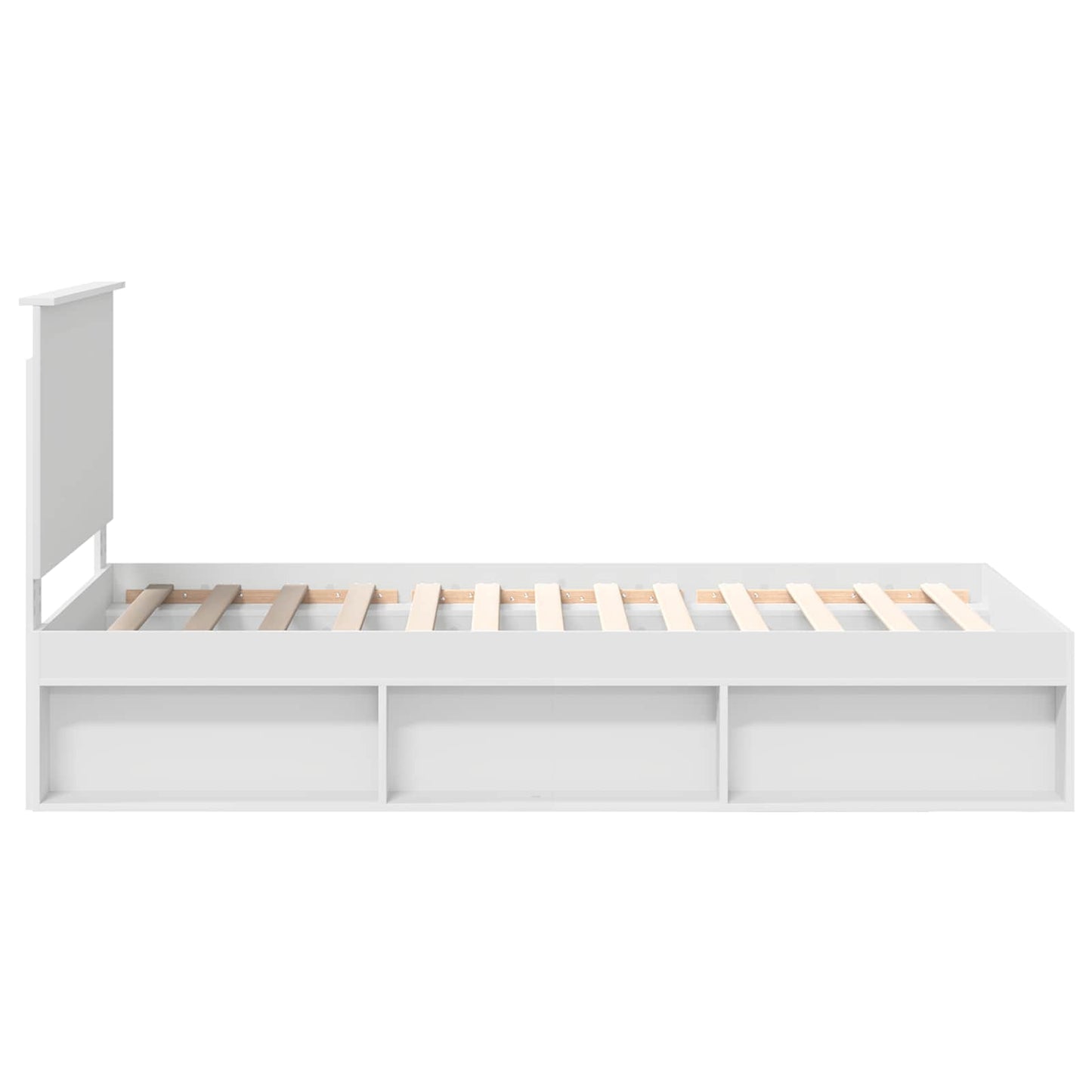 Struttura del letto Bianco 100 x 200 cm Pino massello | homemem39