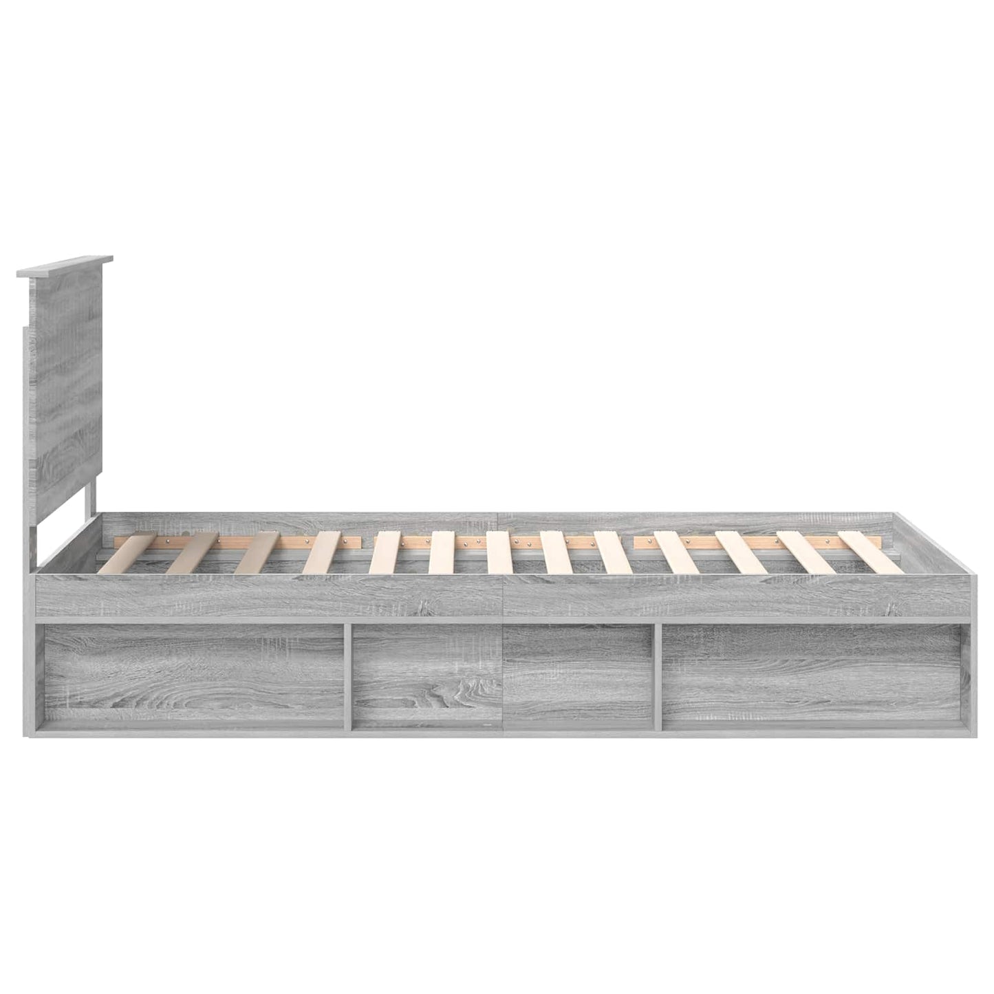 Struttura del letto Grigio Sonoma 100 x 200 cm Pino massello | homemem39