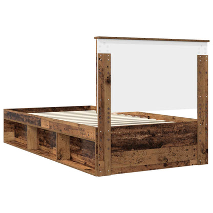 Struttura del letto Legno vecchio 100 x 200 cm Pino massello | homemem39