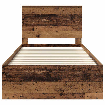 Struttura del letto Legno vecchio 100 x 200 cm Pino massello | homemem39