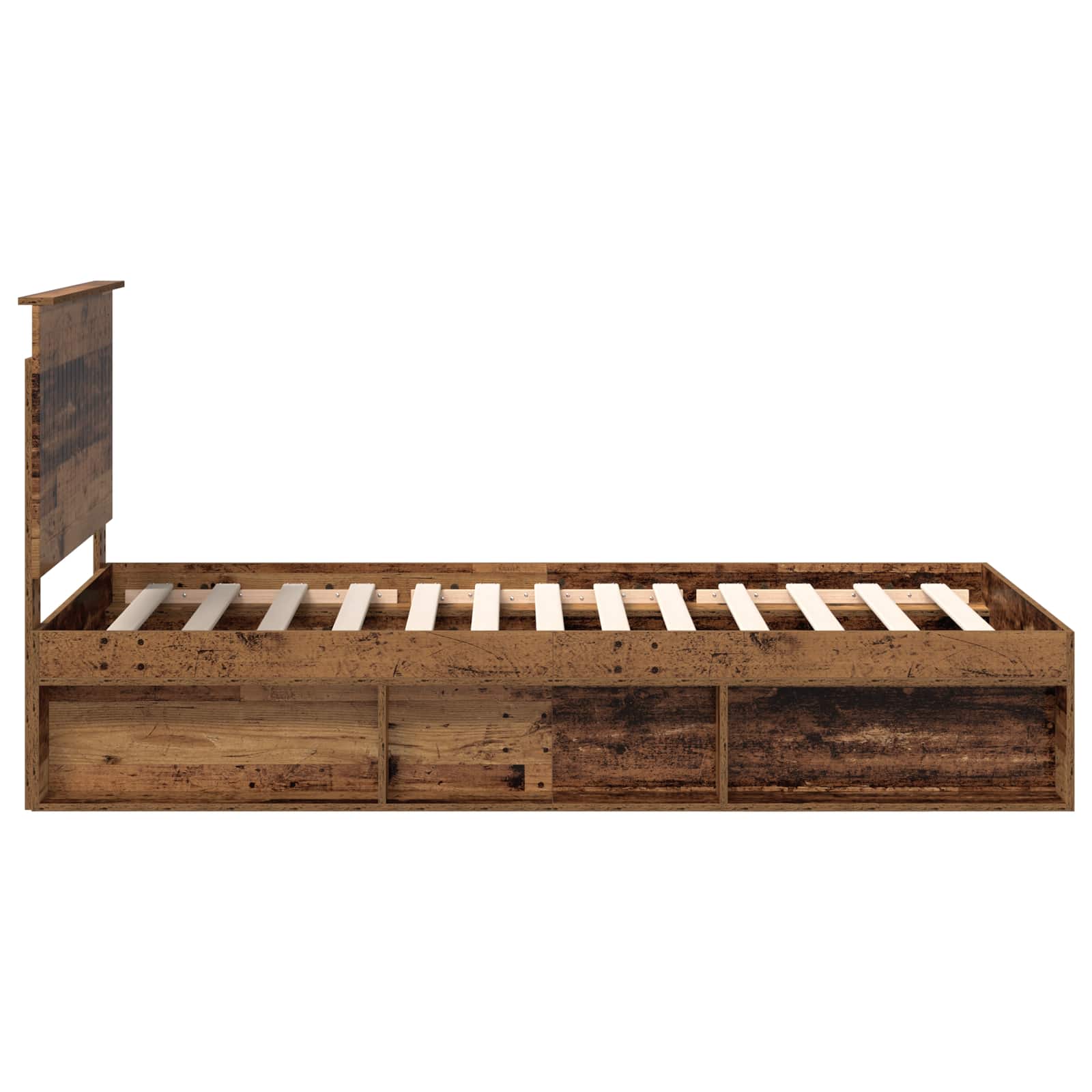 Struttura del letto Legno vecchio 100 x 200 cm Pino massello | homemem39