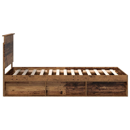Struttura del letto Legno vecchio 100 x 200 cm Pino massello | homemem39