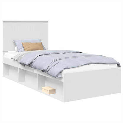 Struttura del letto Bianco 90 x 200 cm Pino massello | homemem39