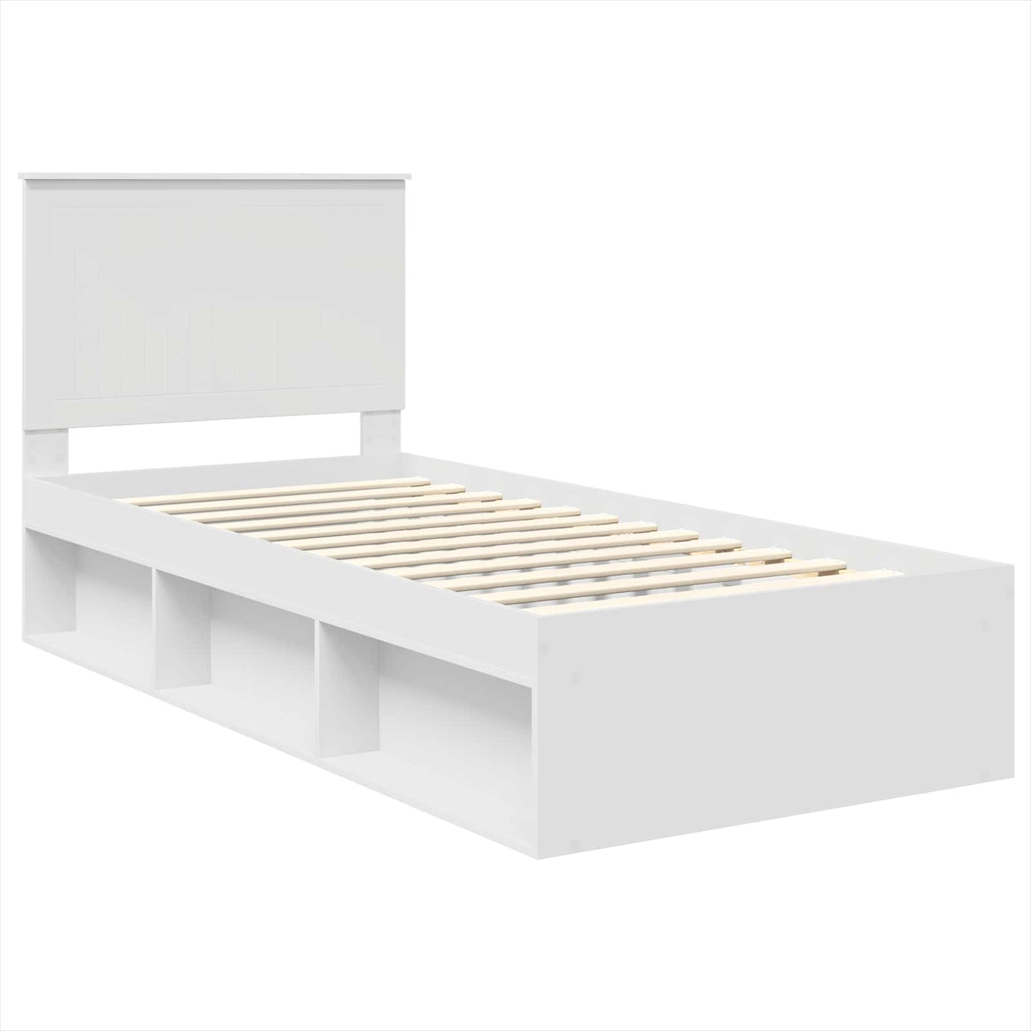 Struttura del letto Bianco 90 x 200 cm Pino massello | homemem39