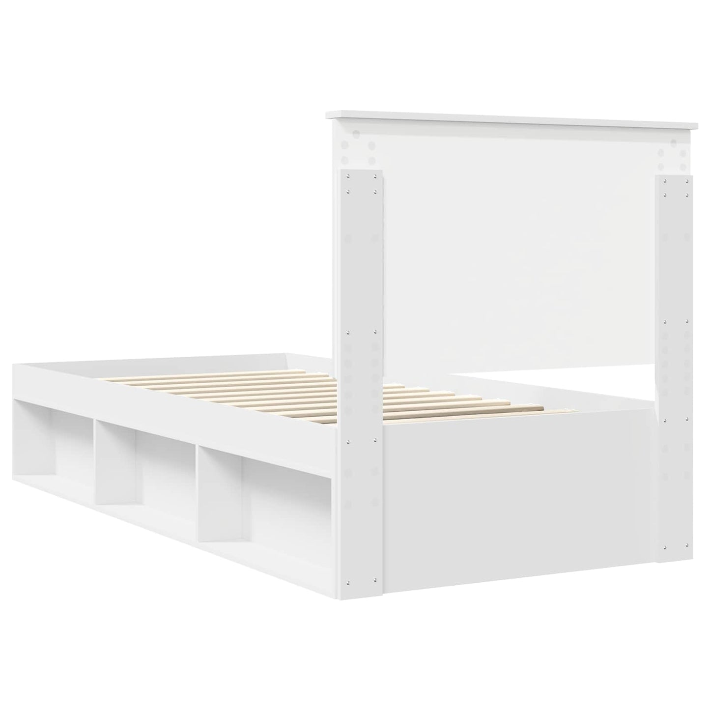 Struttura del letto Bianco 90 x 200 cm Pino massello | homemem39