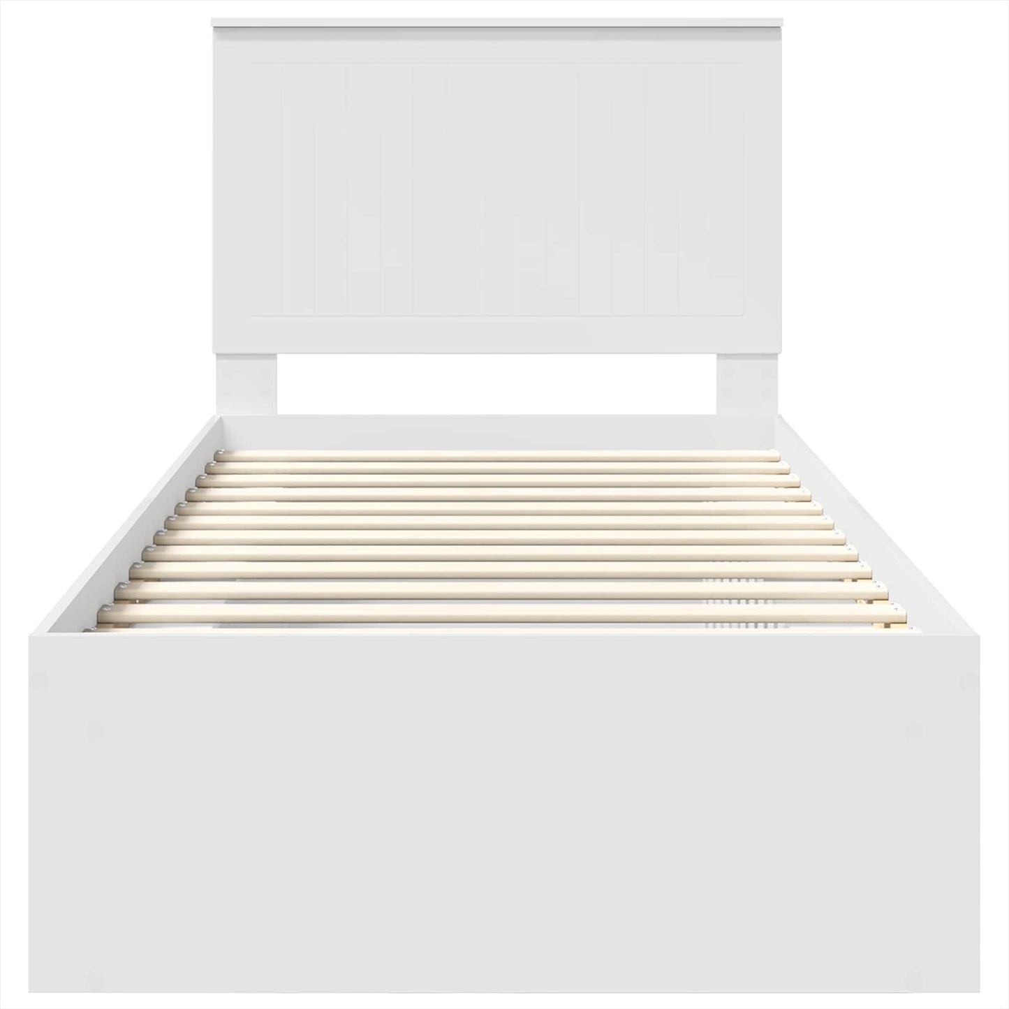 Struttura del letto Bianco 90 x 200 cm Pino massello | homemem39