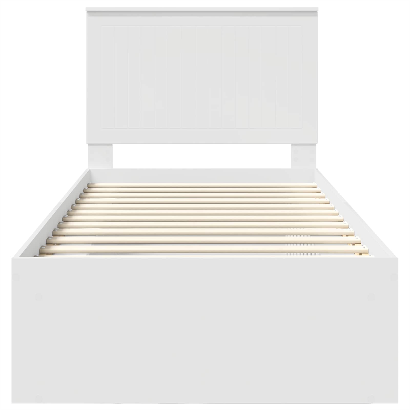 Struttura del letto Bianco 90 x 200 cm Pino massello | homemem39
