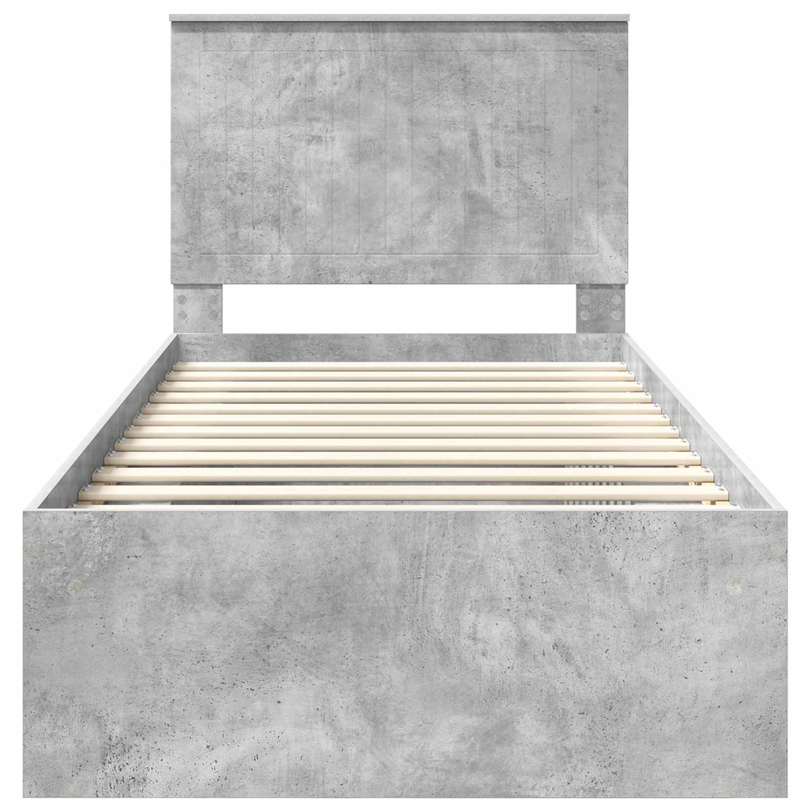 Struttura del letto Calcestruzzo 90 x 200 cm Pino massello | homemem39