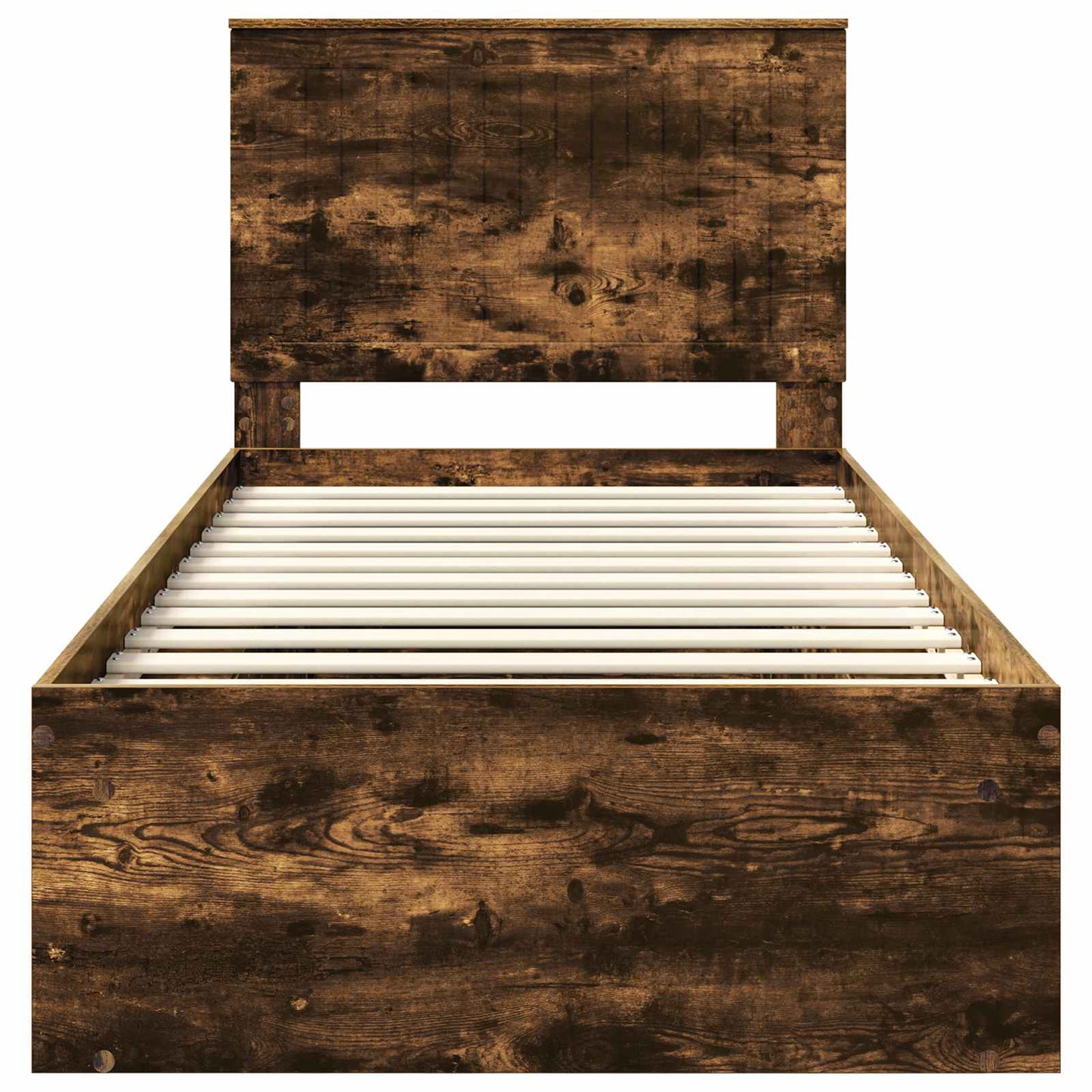 Struttura del letto Rovere fumé 90 x 200 cm Pino massello | homemem39