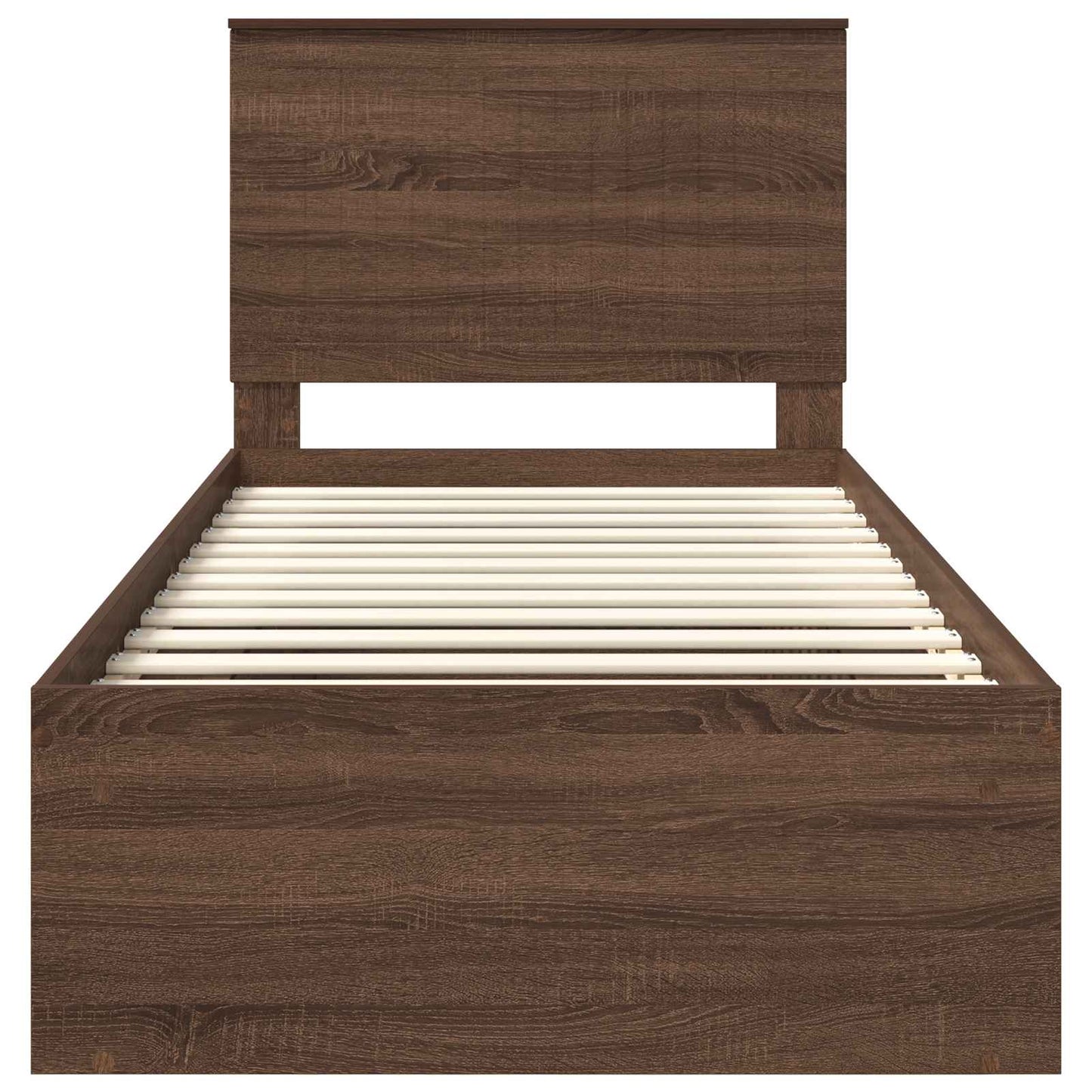 Struttura del letto Rovere Marrone 90 x 200 cm Pino massello | homemem39