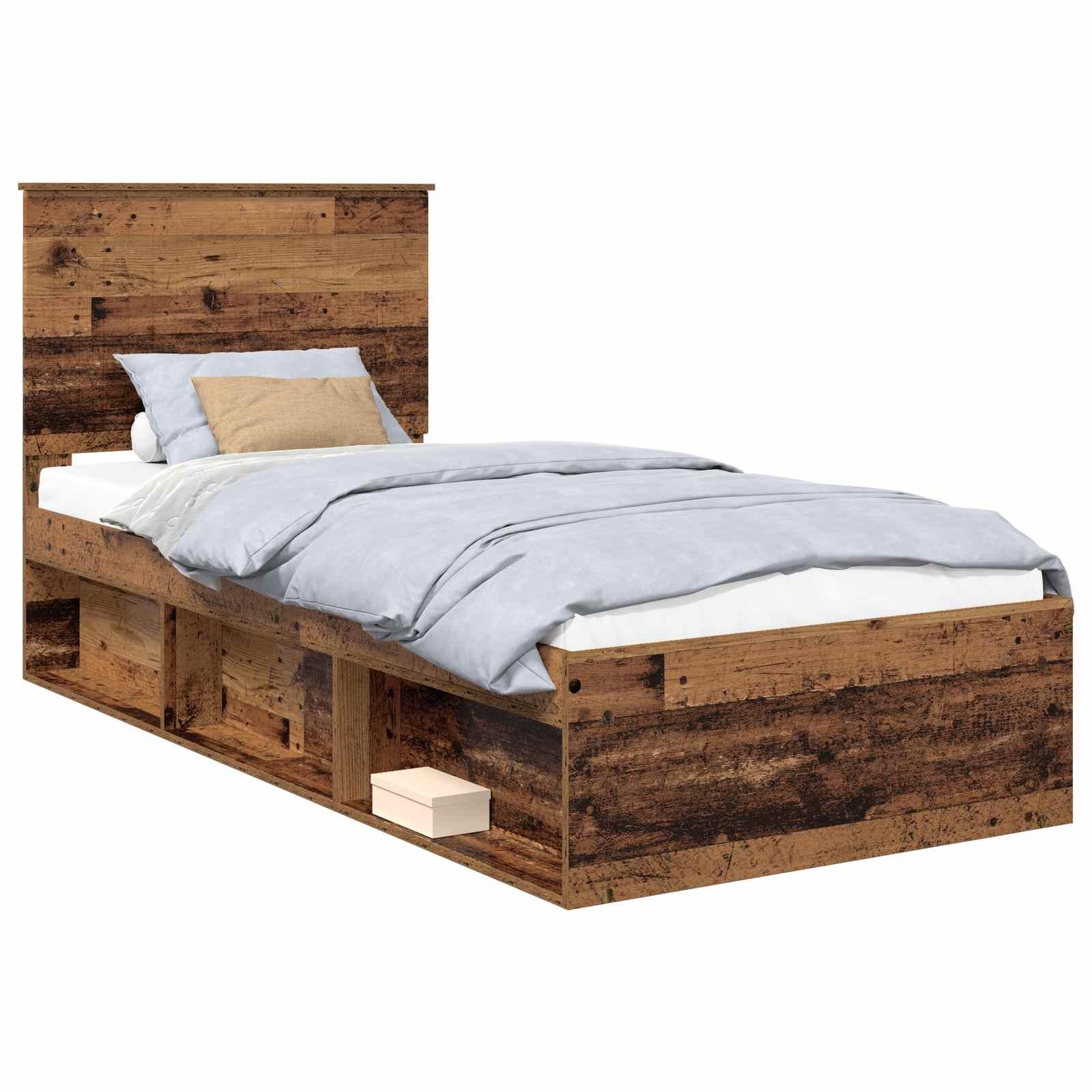 Struttura del letto Legno vecchio 90 x 200 cm Pino massello | homemem39
