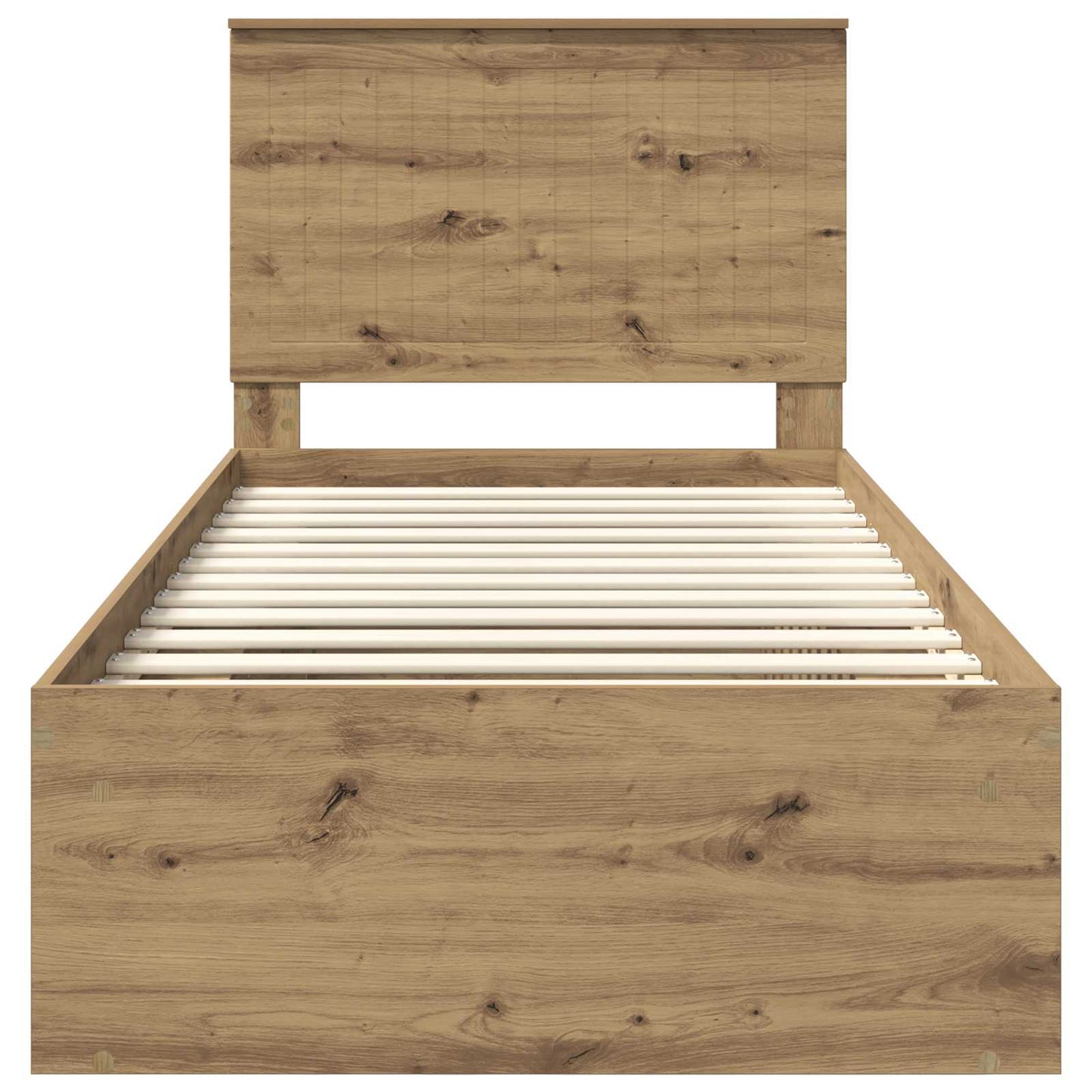 Struttura del letto con testiera Rovere Artigianale 90 x 200 cm | homemem39