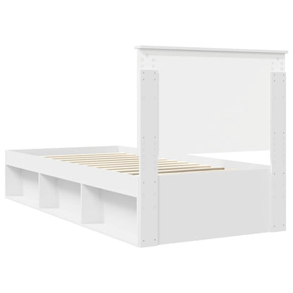 Struttura del letto Bianco 90 x 190 cm Pino massello | homemem39