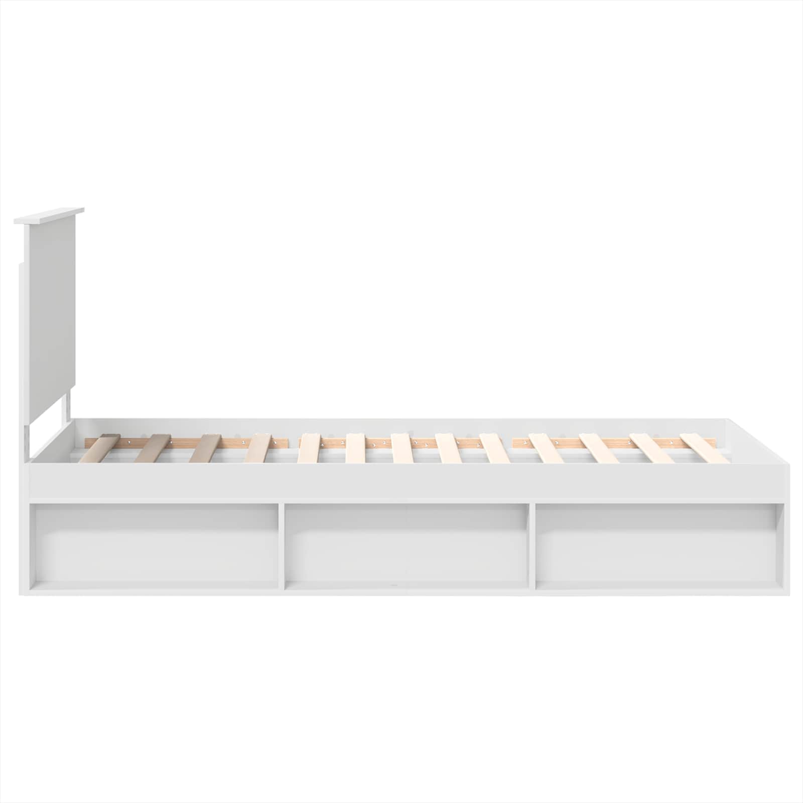 Struttura del letto Bianco 90 x 190 cm Pino massello | homemem39