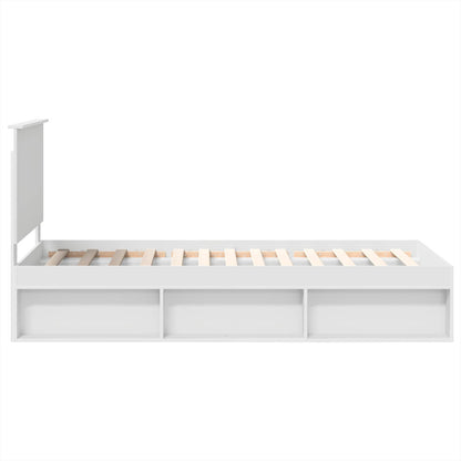 Struttura del letto Bianco 90 x 190 cm Pino massello | homemem39