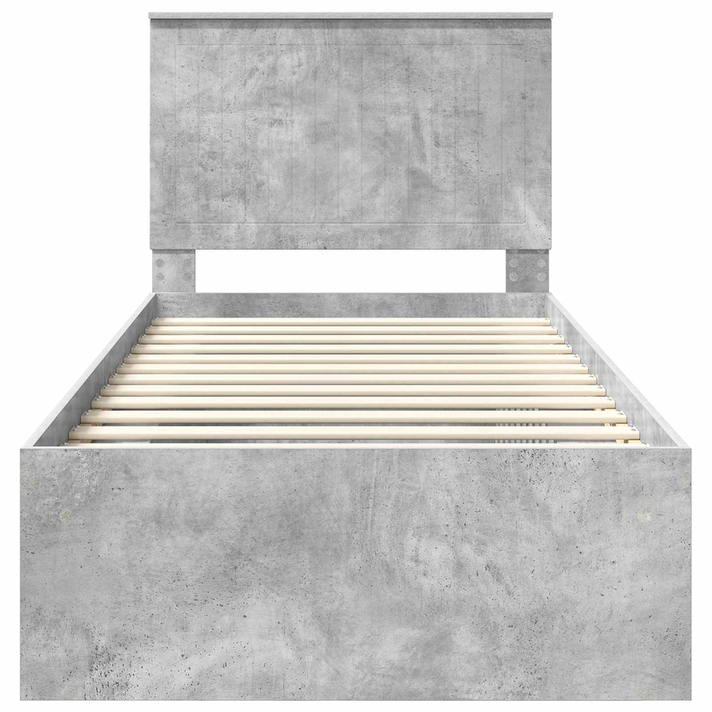 Struttura del letto Grigio Concretè 90 x 190 cm Pino massello | homemem39