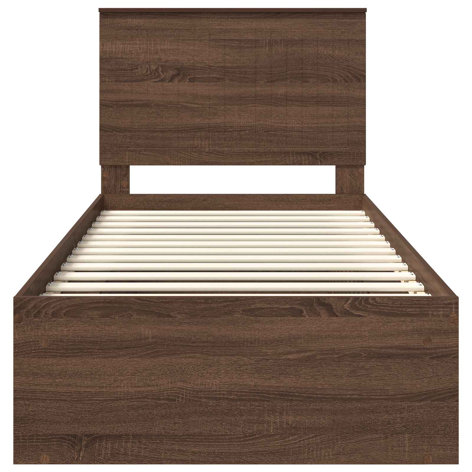 Struttura del letto Rovere Marrone 90 x 190 cm Pino massello | homemem39